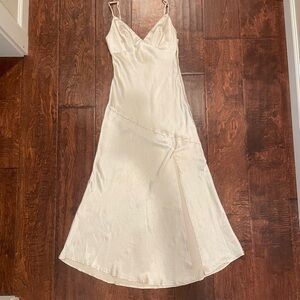 Elegant Cream Slip Dress